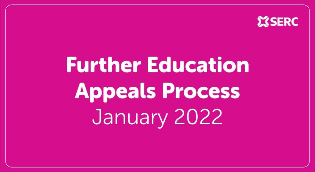 Further Education Appeals Process – January 2022